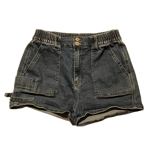 No Boundaries Junior Girls Blue Denim Shorts Size 9 - Picture 1 of 3